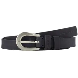 TOM TAILOR Damen TTELLA Gürtel aus robustem Büffelleder, blau, Uni, Gr. 80