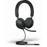 JABRA Evolve2 40 SE MS Stereo Headset schwarz USB-C