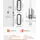 Vevor Mechanisches Codeschloss Einseitig 4- bis 7-stelliger Code Silber