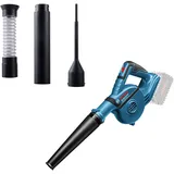 Bosch Professional 18V System Akku Gebläse GBL 18V-120 (inkl. 4x Aufsätze, Standarddüse, Verlängerungsrohr, Bohrlochdüse, Staubauffangbehälter, ohne Akku/ Ladegerät)