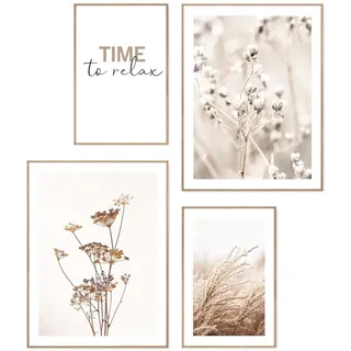 Bilder-Set BOTANIC NATURAL - beige