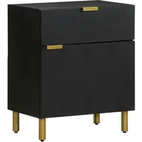 VidaXL Nachttisch Schwarz 50x33x60 cm Holzwerkstoff