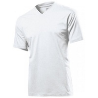 Stedman V-Neck - white - M
