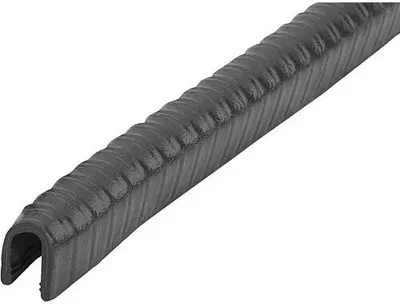 KANTENSCHUTZPROFIL OHNE DICHTUNG 2000X12X15, FORM:E, PVC SCHWARZ