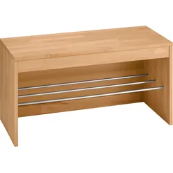Schuhbank HOME AFFAIRE "Maximus", beige (kernbuche), B:85cm H:44cm T:37cm, Sitzbänke