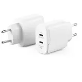 ALOGIC 2X40 Rapid Power 2 Port 40,0 W USB-C GaN Wandladegerät weiß