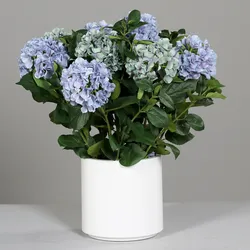 Kunstblume Hortensien-Arrangem - blau