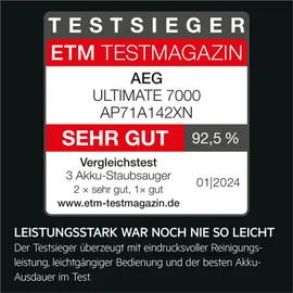 AEG Ultimate 7000 Akku-Staubsauger AP71A142XN