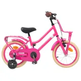 vidaXL Kinderfahrrad 14 Zoll Dunkelrosa