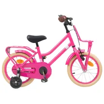 vidaXL Kinderfahrrad 14 Zoll Dunkelrosa
