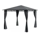 Blumfeldt Gartenpavillon Mondo 3 x 3 m Grau