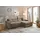 JOB Eckcouch Cord 2-Sitzer Taupe