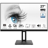 MSI PRO MP271APDE Computerbildschirm 68,6 cm 27 Zoll, Office LED Monitor Full-HD, 100Hz, IPS Panel, Rahmenloses Design, HDMI, Displayport, Schwarz