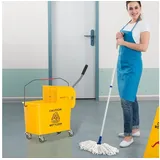 Homcom Reinigungswagen 20 Liter Gelb