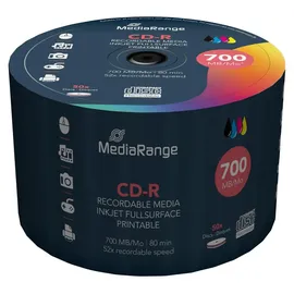 MediaRange CD-R 700MB 52x bedruckbar 50er Spindel