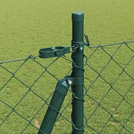 vidaXL Zaunpfosten 25 x 1,6 m Grün/Stahl