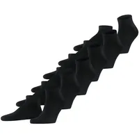 Falke Happy Sneakersocken 6er Pack Schwarz 43-46