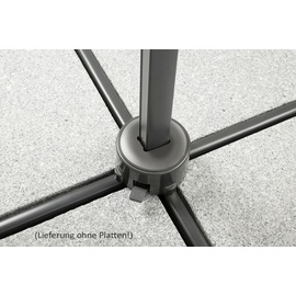 Schneider Schirme Rhodos Junior 270 x 270 cm natur inkl. Plattenständer und Schutzhülle