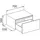 Keuco Edition 11 Sideboard 70 x 35 x 53,5 cm Weiß