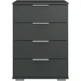 Möbel Boss Nachtschrank Easy Plus 52 x 38 x 74 cm Grau