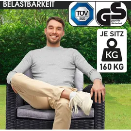 Brast Hacienda Set 7-tlg. Schwarz/Grau