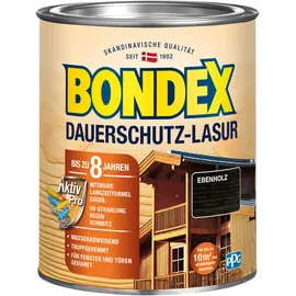 Bondex Dauerschutz-Lasur 750 ml ebenholz seidenglänzend