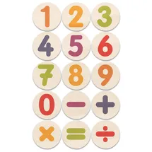 SUNNYSUE 766236 - Ziffern-Rechenzeichen Holzstempel Ziffern mit Rechenzeichen"