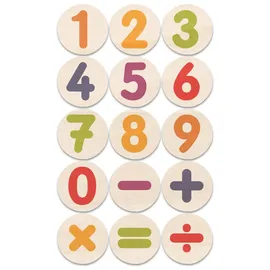 SUNNYSUE 766236 - Ziffern-Rechenzeichen Holzstempel Ziffern mit Rechenzeichen"