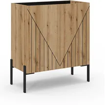 xonox Kommode Neo 80 x 91 x 40 cm Schwarz