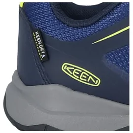 Keen Wanduro Low Waterproof Sneakers, Sky Captain/Evening Primrose, 30