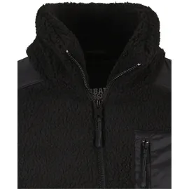 URBAN CLASSICS Sherpa Mix Jacke Black 5XL