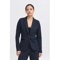 ICHI Kurzblazer IXKATE PINSTRIPED BL 20123688 in Blau |