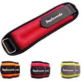 Stepfowarder Gewichtsmanschetten, 0.3Kg / 0.5Kg / 1Kg Handgewichte, Fußgewichte und Fußgelenkgewichte für Fitness, Bewegung, Laufen, Joggen, Gymnastik (2 * 0.5KG - Rot)