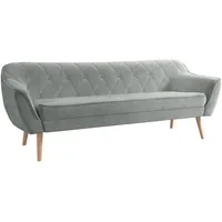 Mirjan24 Sofa Grau, Kiefer, 3-Sitzer, Rechteckig, 180x75x74 cm, Wohnzimmer,