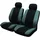 Sakura Merton SS3633 Autschonbezüge, schwarz-grau, Vordersitze und Kopfstützenbezügen - vollständiges Set, universelle Passform, elastische Säume, Seiten-Airbag-kompatibel, maschinenwaschbar