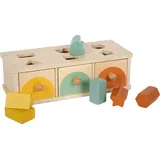 Small Foot Company Steck-Schubladenbox mit 6 farbigen Stecksteinen (12746)