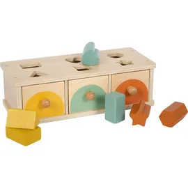 Small Foot Company Steck-Schubladenbox mit 6 farbigen Stecksteinen (12746)