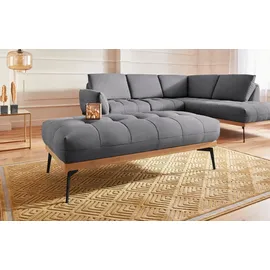 exxpo - sofa fashion Hocker Palic Polsterhocker 139 x 47 x 71 cm Grau