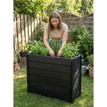 KHW Demeter XXL schmal 158 x 44 x 92 cm Anthrazit