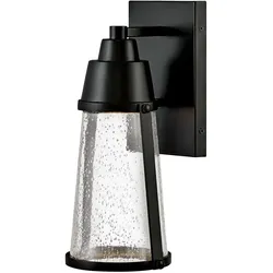 Miles 1-flammige Wandlaterne, Schwarz - HK-MILES-BK