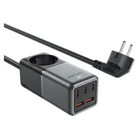 ACEFAST Z2 GaN 75W PD-Tischladegerät 3x USB-C USB-A - Schwarz Grau
