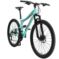 Bikestar Mountainbike, 21 Gang Shimano RD-TY300 Schaltwerk, Kettenschaltung, grün 43 cm