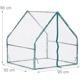 Relaxdays Folienfrühbeet, PVC, mit Tür,