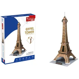 EXPLORA SCIENCES EXPLORA - Eiffelturm - 3D-Puzzles 540020 - 39 Teile - Historisches Denkmal - Level 4 - Ohne Kleber oder Schere - Bildungs - Paris - Konstruktionsspiel - Geschenk - Modell - Ab 5 Jahren