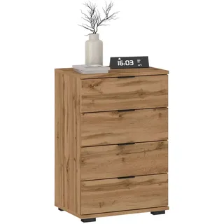 CARO-Möbel Nachtkommode Eiche Wotan Holzwerkstoff, Mode, 45x70x38 cm, Schlafzimmer, Nachttische