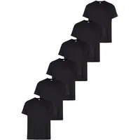 FRUIT OF THE LOOM T-Shirt black XXL 6er Pack