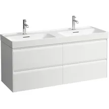 Laufen MEDA Waschtischunterbau, 4 Schubladen, weiß matt