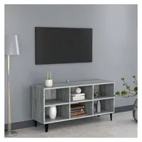 VidaXL TV-Schrank mit Metallbeinen Grau Sonoma 103,5x30x50 cm