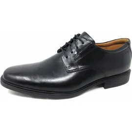 CLARKS Herren Tilden Plain Derby Schwarz (39,5 EU)