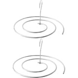 【2 Stück】 WAIKAS Edelstahl-Kleiderbügel, platzsparender multifunktionaler Spiral-Wäscheständer, mit Einer Gesamtlänge von 1.8 Metern, stark belastbar, Aufhänger für Bettlaken, Bettdecke (2-Pack)